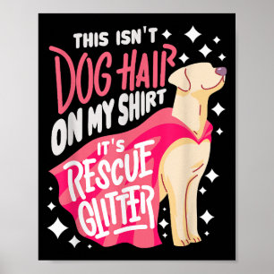Affiche Cadeau de chien de sauvetage Je ne sais pas si c'e