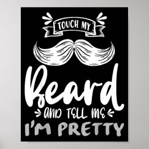 Affiche Cadeau de citation de barbe drôle pour hommes barb