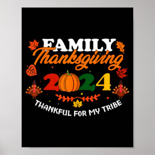 Affiche Cadeau de citation drôle de famille de Thanksgivin