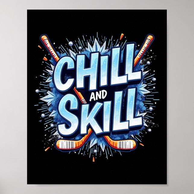 Affiche Cadeau de citation drôle de hockey sur glace Compé (Devant)