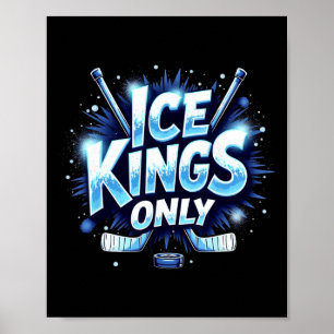 Affiche Cadeau de citation drôle de hockey sur glace Kings