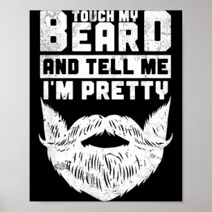 Affiche Cadeau de citation drôle pour hommes barbus et ama