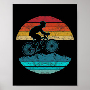 Affiche Cadeau de cyclisme pour cyclistes de montagne de s