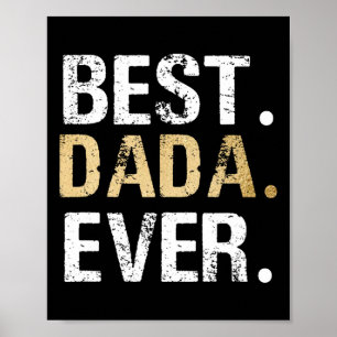 Affiche Cadeau de Dada de petite-fille petit-fils Meilleur
