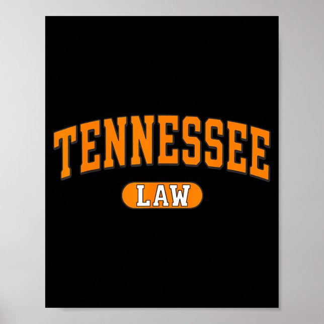 Affiche Cadeau de diplômé du barreau du Tennessee avocat d (Devant)
