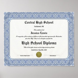 Affiche Cadeau de diplôme pour la remise des diplômes du l