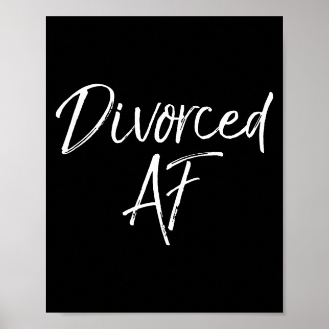 Affiche Cadeau de divorce mignon pour femmes idée drôle de (Devant)