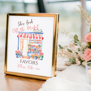 Affiche Cadeau de Fête de Fiançailles Floral Frais de Marc