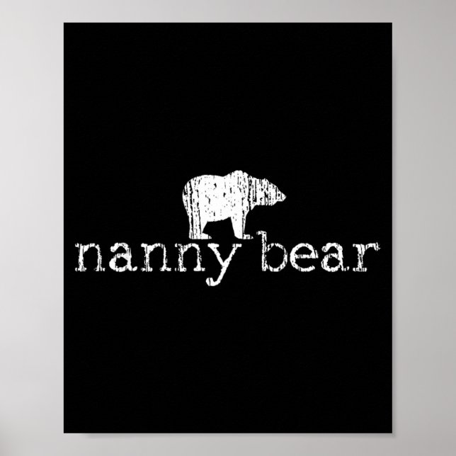 Affiche Cadeau de fête des mères Nanny Grand-mère (Devant)