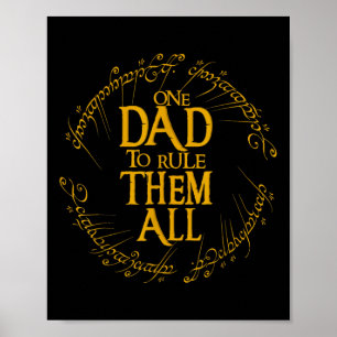 Affiche Cadeau de fête des pères pour papa qui domine tout