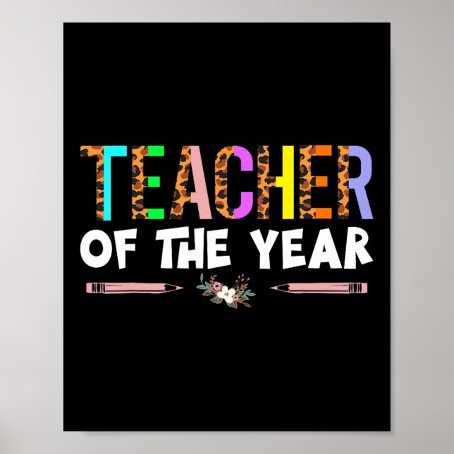 Affiche Cadeau de fête du professeur de l'année Appreciati (Devant)