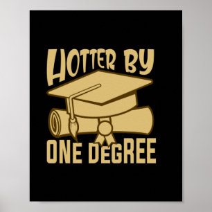Affiche Cadeau de fin d'études Plus chaud d'un degré