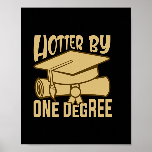 Affiche Cadeau de fin d'études | Plus chaud d'un degré (Devant)
