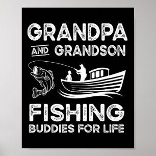 Affiche Cadeau de grands-père et petit-fils compagnons de