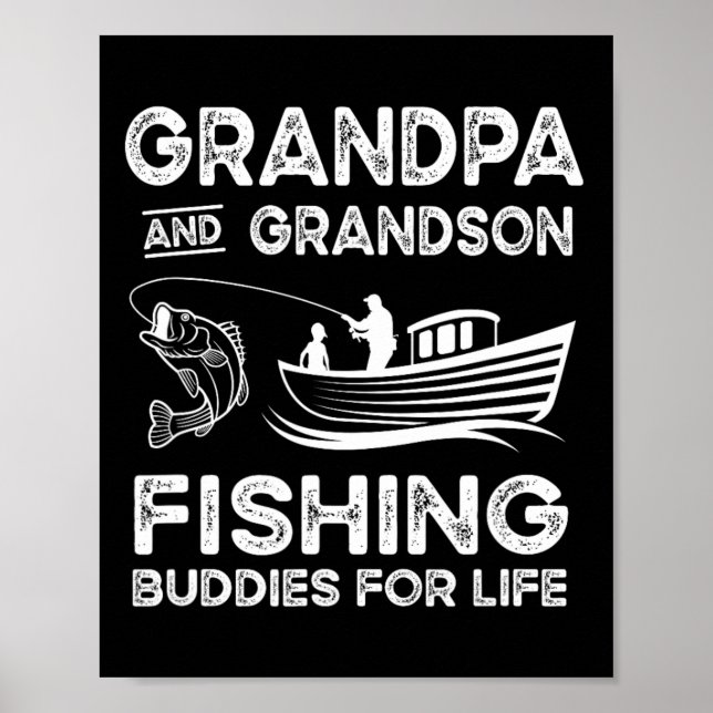 Affiche Cadeau de grands-père et petit-fils compagnons de  (Devant)