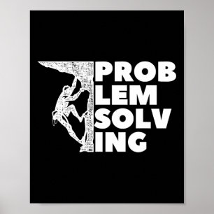 Affiche Cadeau de grimpeur de résolution de problèmes, esc