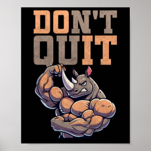 Affiche Cadeau de gym pour hommes Motivation d'entraînemen