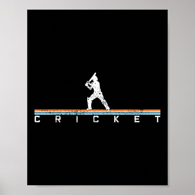 Affiche Cadeau de joueur de cricket Tsman  (Devant)