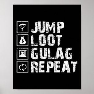 Affiche Cadeau de joueur de répétition de Gulag de butin d