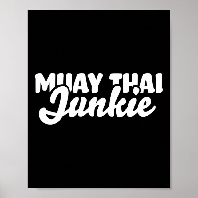 Affiche Cadeau de kickboxeur et maillot de kickboxing pour (Devant)
