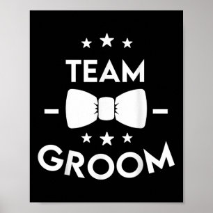 Affiche Cadeau de la fête de mariage de l'équipe