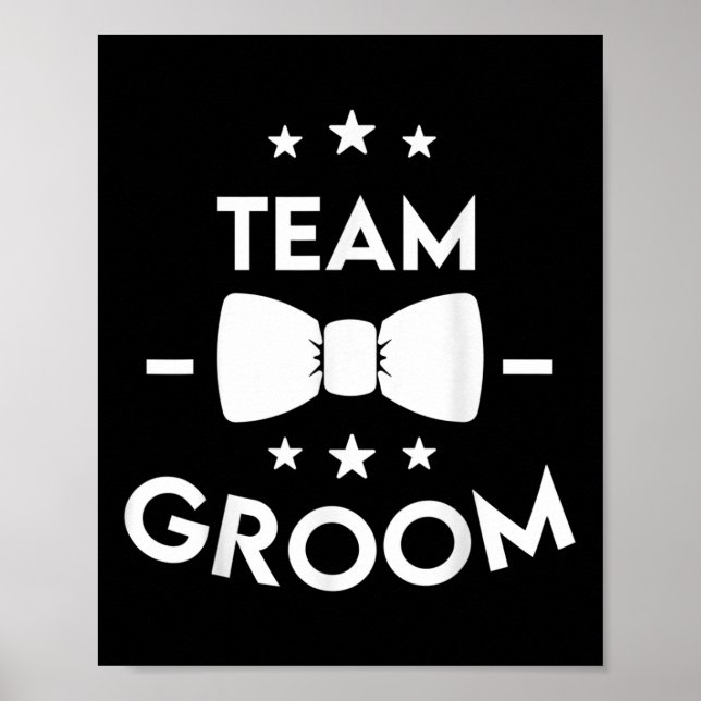 Affiche Cadeau de la fête de mariage de l'équipe (Devant)