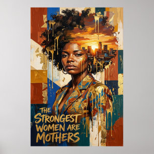 Affiche Cadeau de la fête des mères — Les femmes les plus 