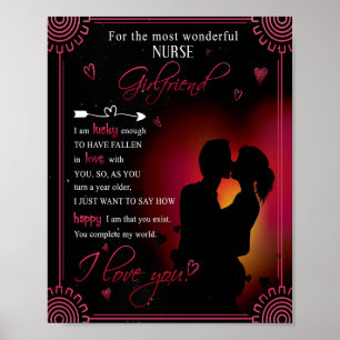 Affiche Cadeau de la petite amie infirmière De Boyfriend