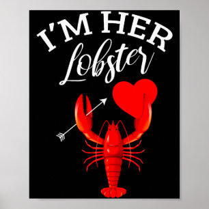 Affiche Cadeau de la Saint-Valentin assorti au cœur de hom