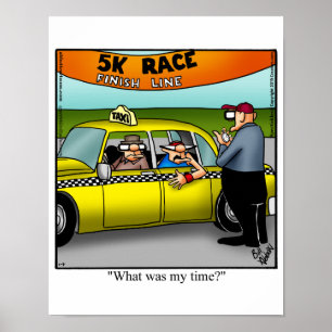 Affiche Cadeau de l'affiche de l'Humour de course de 5K