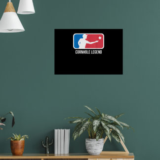 Affiche Cadeau de lancer de sacs pour une légende du lance