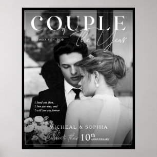 Affiche Cadeau de l'anniversaire du mariage - Photo de cou