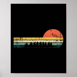 Affiche Cadeau de l'équipe vintage de remorquage Funny Row