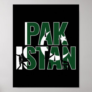 Affiche Cadeau de maillot de cricket pakistanais pour le c