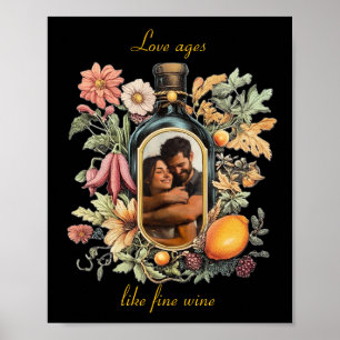 Affiche Cadeau de mariage personnalisé avec photo pour ann