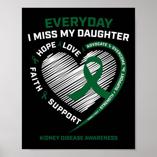 Affiche Cadeau de mémoire Miss Ma fille Adjudication de ma (Devant)