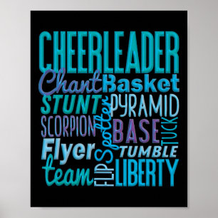 Affiche Cadeau de meneuse de claque mignonne, mouvements d
