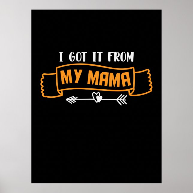 Affiche Cadeau de mère que j'ai reçu de ma maman (Devant)