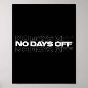 Affiche Cadeau de motivation pour musculation sans jours d