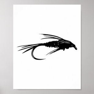 Affiche Cadeau de mouche de pêche à la mouche émergente Ny