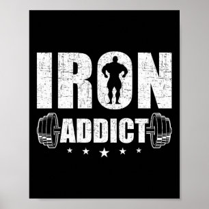 Affiche Cadeau de musculation Co. Iron A