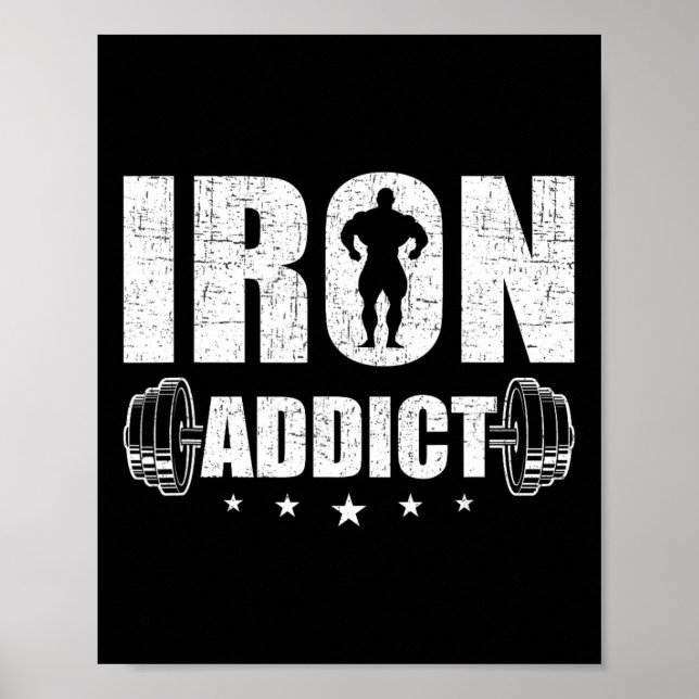 Affiche Cadeau de musculation Co. Iron A (Devant)