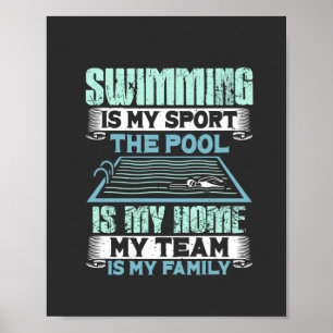 Affiche Cadeau de natation