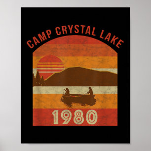 Affiche Cadeau de Noël d'Halloween vintage 1980 du camp Cr
