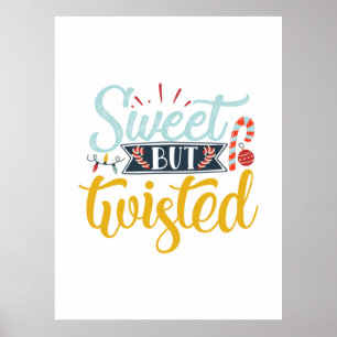 Affiche Cadeau de Noël   Douce mais tordu