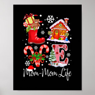 Affiche Cadeau de Noël pour grand-mère - Vie de maman-mama