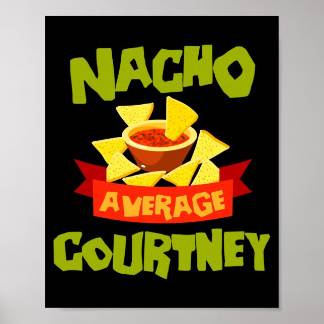 Affiche Cadeau de nom d'anniversaire drôle de courtney moy (Devant)