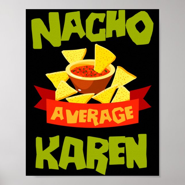Affiche Cadeau de nom d'anniversaire drôle de Karen moyenn (Devant)