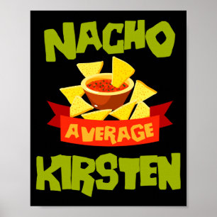 Affiche Cadeau de nom d'anniversaire drôle de kirsten moye