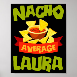 Affiche Cadeau de nom d'anniversaire drôle de laura moyenn